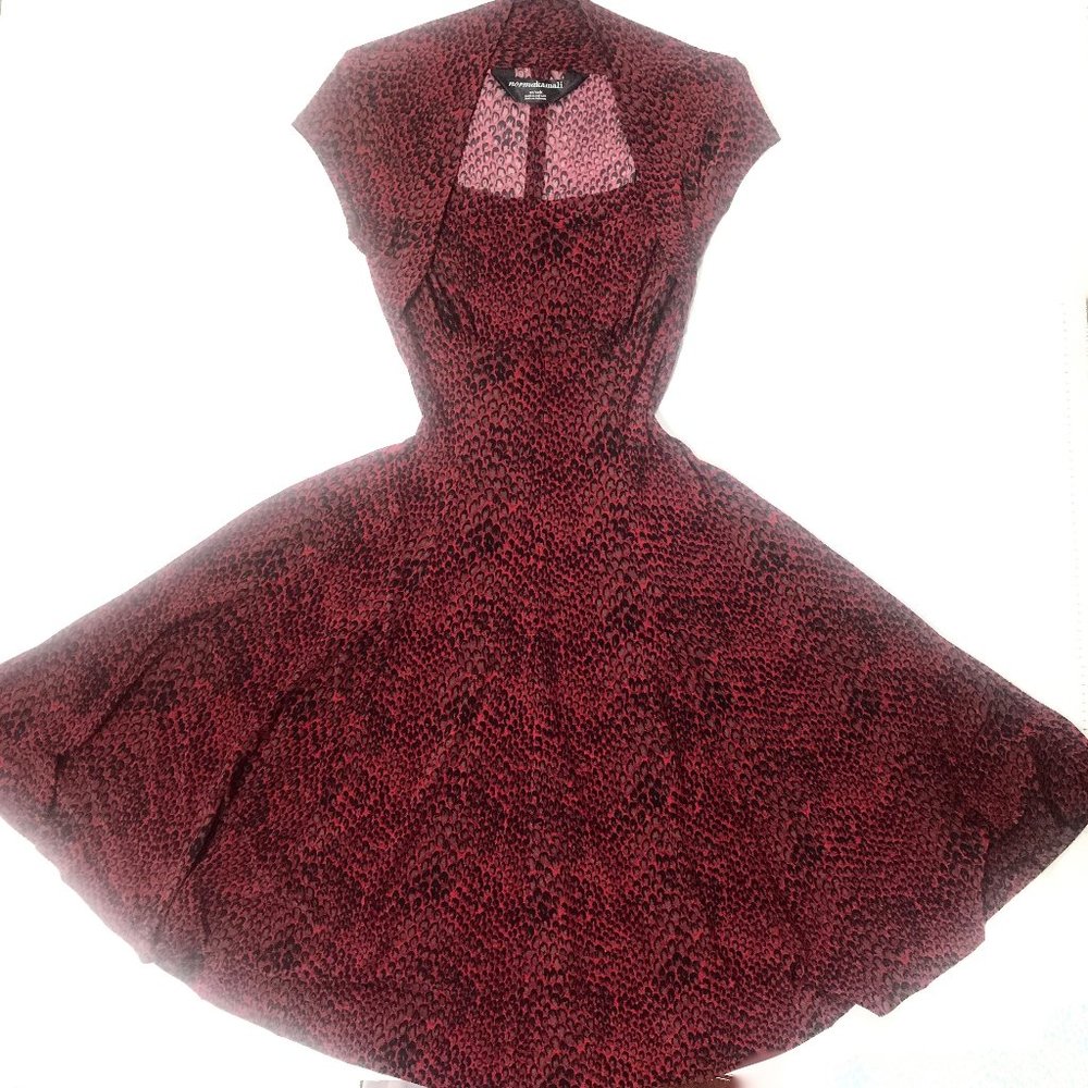 Norma Kamali Animal print Cap Sleeve dress - Picture 3 of 12